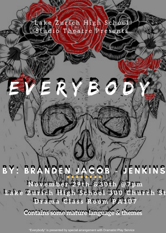 There is still one more showing of Studio Theatres new play, Everybody, tomorrow. Students in the class have been preparing for these performances since November.