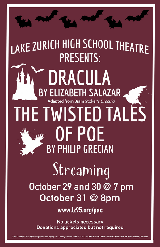 LZHS theatre is releasing the radio show Dracula and the Twisted Tales of Poe. Get your headphones ready this Thursday, Friday, and Saturday!