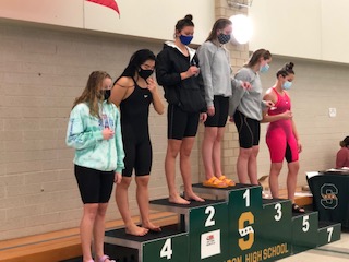 The girls swim teams season recently came to a close. The girls still managed to have a good season, having Olivia Dorhorst, junior, and Clara Krogman, sophomore, place at Sectionals.