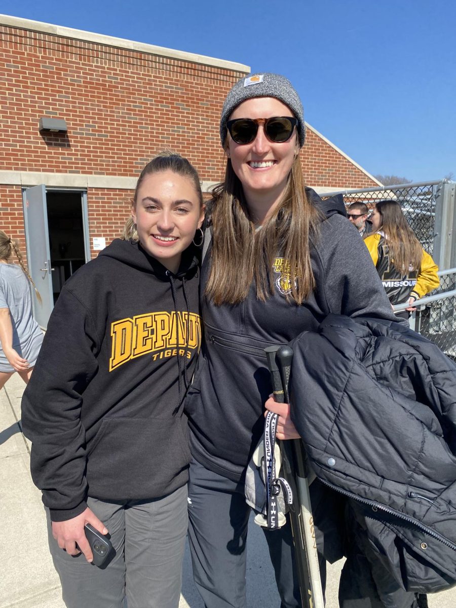 Zalewski (left) pictured with her future coach Cori Rees.