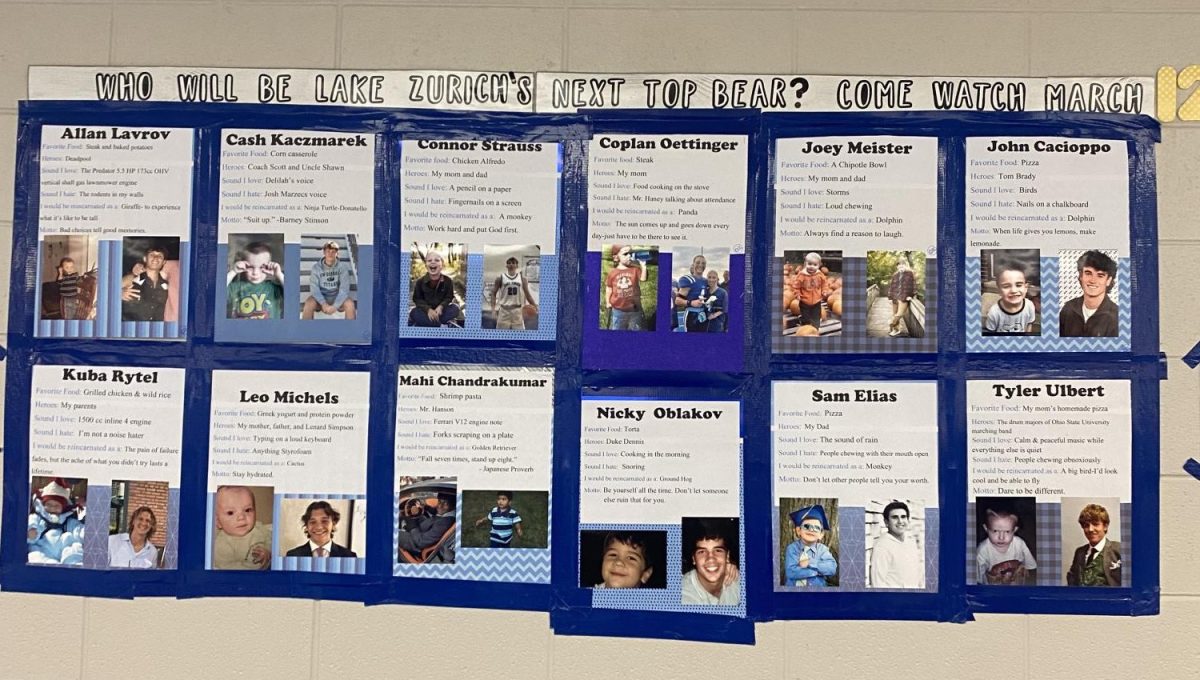 Information about the Top Bear nominees has been posted in the cafeteria. The showcase will occur on Wednesday at 7pm.